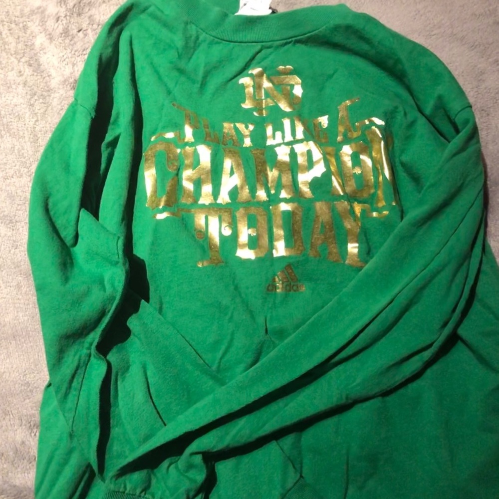 Adidas Notre Dame long sleeve shirt